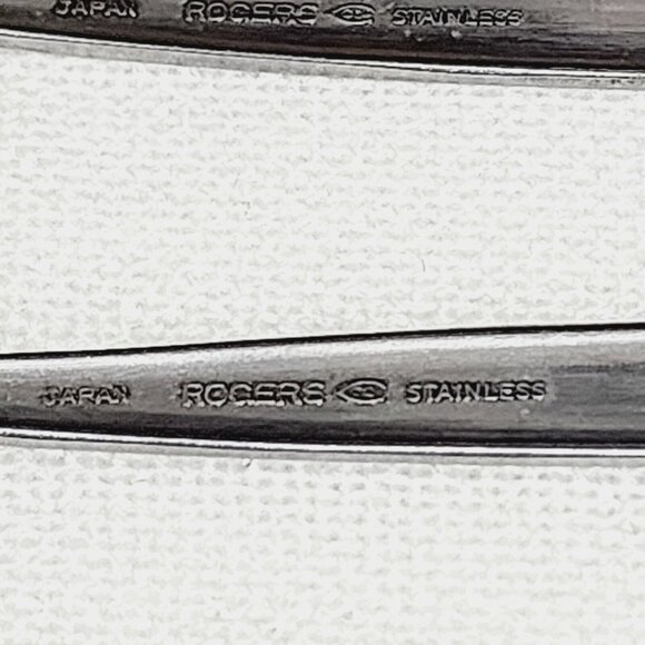 5 Stanley Roberts Rogers Stainless La Spana Teaspoon Spoons floral MCM flatware - Picture 10 of 11